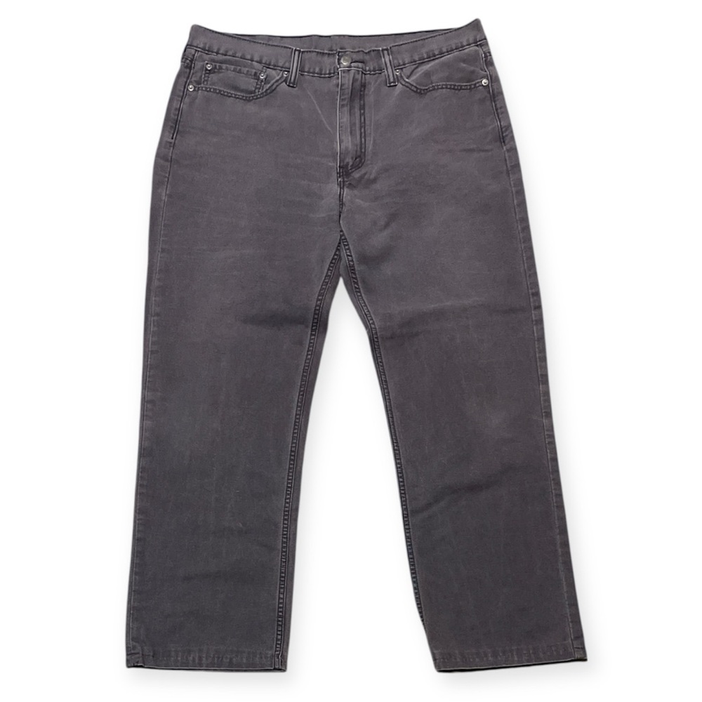 Men’s Levi’s 5 Pocket Canvas Jeans 36x29 Blue Gray Straight Casual Pants
